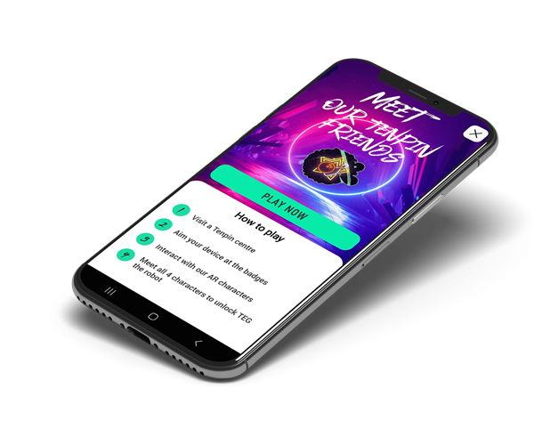 Tenpin App in Floating Mobile