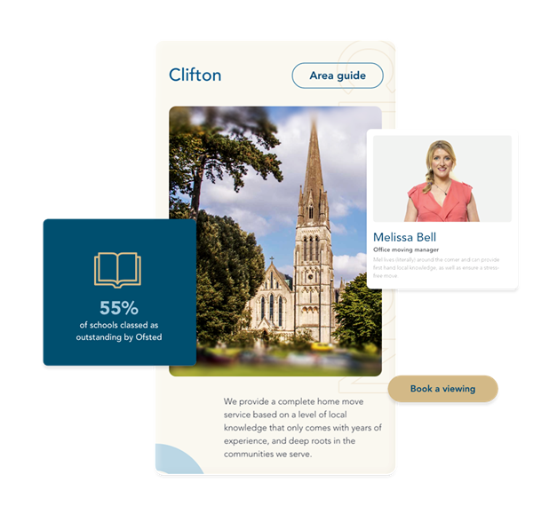Abstract Screen Elements, Clifton Area, 55% schools classed as outstanding